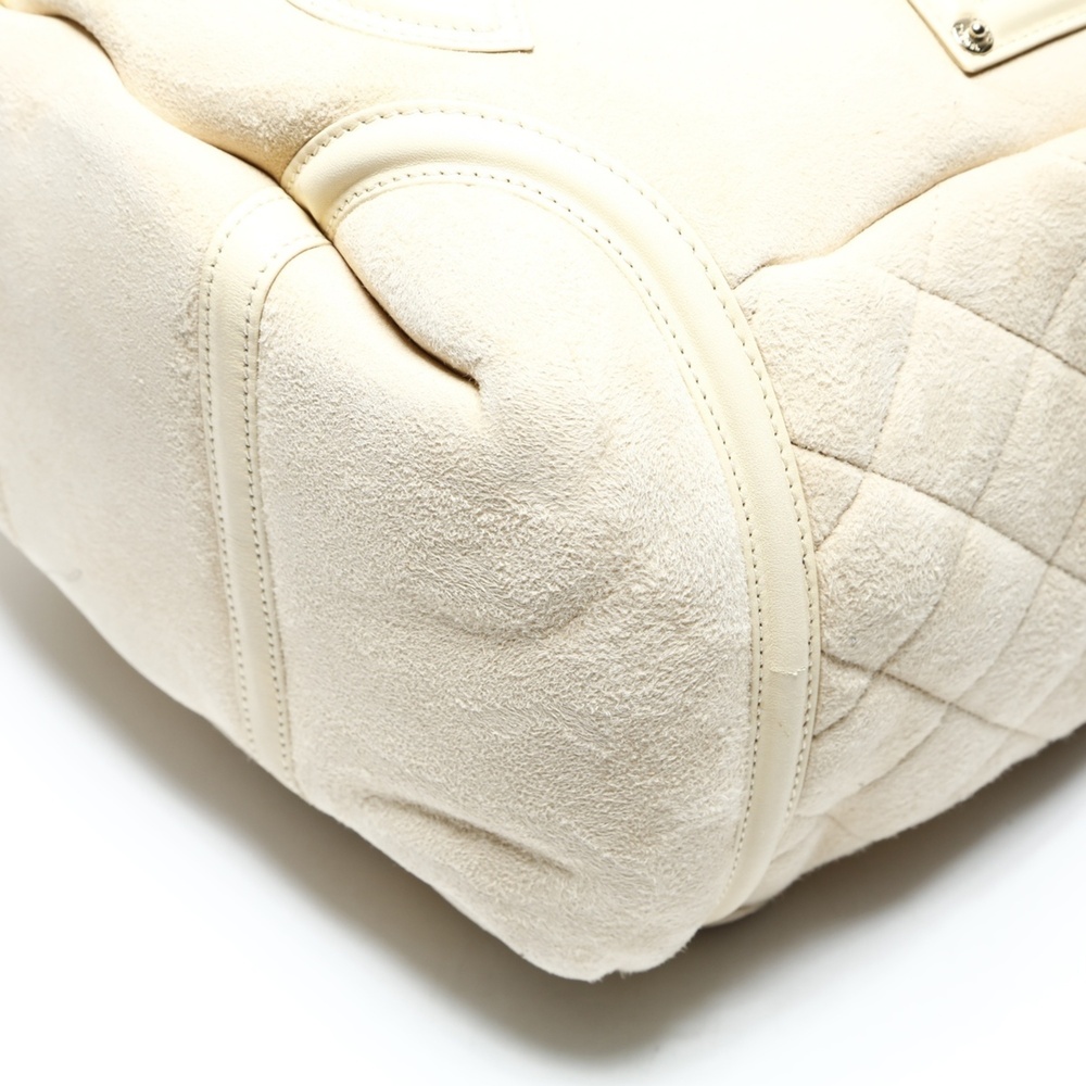 Chanel Cream Logo Bag View 6
